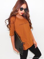 【LATINA】LatinaロゴスリットTシャツ/KHA