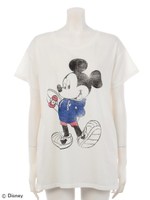【WWL！オリジナル】MICKEY MOUSE T-shirt/オフ