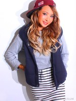 【anap mimpi】中綿ベスト/NVY