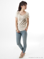 インディゴ裏毛イージーパンツ/ブルー1