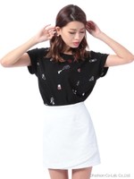 インナー付ラップミニスカート/ブラウン