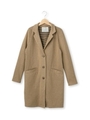 ダブルフェイスチェスターコート/ベージュ系(054)