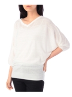 メッシュドルマンニット/ホワイト系(002)