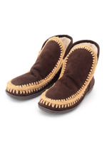 モカシン裏ボアショートブーツ/キャメル(041)