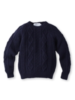 OLDDERBY KNIT WEAR ケーブルニット/ブルー系(095)
