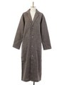 SHETLAND WOOOL TWEED ダスターコート/ブラウン