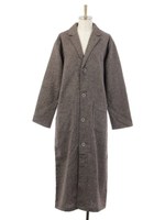 SHETLAND WOOOL TWEED ダスターコート/ブラウン
