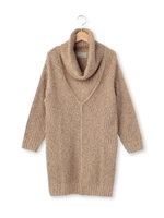 word trobe MIXオフタートルロングニット/ネイビー(093)