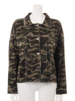 【ANAP】迷彩BACKプリントジャケット/KHA