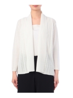 ケーブルニットトッパーカーディガン/オフホワイト(003)