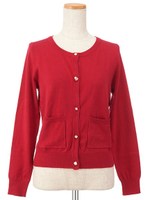 シンプルビジューカーデ/ネイビー