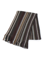 マルチラッセルフリンジストール/ワインレッド(263)