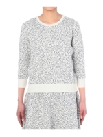 七分袖ジャカードニットプルオーバー/ライトブルー(491)