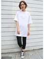 EMBOSS H/S DRESS/ホワイト