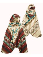 NATIVE HOODED PONCHO/ブルー
