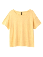 エスニック幾何学柄Tシャツ/レモンイエロー(031)