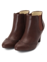 サイドゴアショートブーツ/ベージュ系(055)