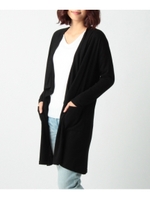 ニットソーロングトッパーカーディガン/グレー(012)