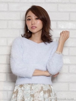 フェレットライクVニット【2/8(月)23:59販売終了】/ライトブルー
