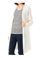 ロングトッパーニットカーディガン/ホワイト(002)