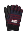 Harris Tweed ボーダーグローブ/レッド(962)