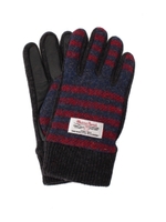 Harris Tweed ボーダーグローブ/レッド(962)