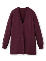 Vネックフレアニットカーディガン/ベージュ(052)