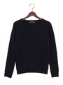 ●JOC ウール カシミヤ Vネック プルオーバー/NAVY