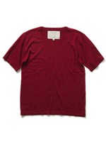 カシミヤ混クルーネックニットTee/ブラック