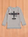 キープウオーマー長袖Tシャツ飛行機PT付き/グリーン