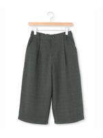 グレンチェックワイドパンツ/ブラック(219)