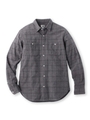 コットンネル ウィンドウペンシャツ/グレー(212)
