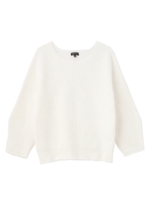 コットンミックスゆるニット/ブルー(092)