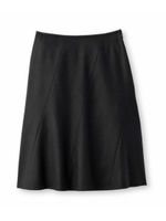 ハイカウントフラノミモレ丈スカート/ダークグレー(013)