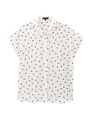 [L]ドットプリントシャツ/ホワイト(102)
