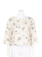 【DUO】 起毛フラワーシンプルBL/オフホワイト