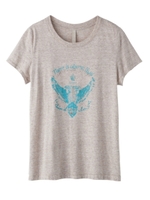 イーグルプリントコンパクトTシャツ/ベージュ系(050)