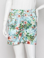 トロピカルプリントショートパンツ/サックス