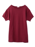 ドロップショルダーチュニック/ボルドー(064)