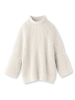 ハイネックニットプルオーバー/レモンイエロー(631)