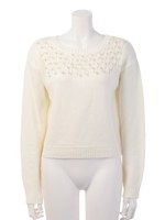 パールニットTOPS/ブラック