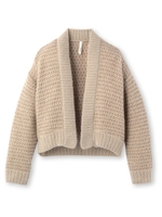 ラメヤーンニットカーディガン/グレー(012)