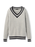 鹿の子編みチルデンニット/グレー(012)