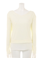 CL BACKスリットTOP/BLK