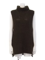 【Classy】ルーズタートルノースリニット/カーキ