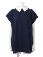 カットオフBIGスウェットチュニック/ネイビー