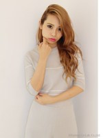 スマートラインニットトップス/L/GRY