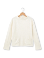 ハイネックシャギーニットプルオーバー/ホワイト(002)