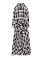 フレアシャツワンピース/WHTxNVY