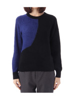 配色ラグランスリーブニット/オフホワイト(503)